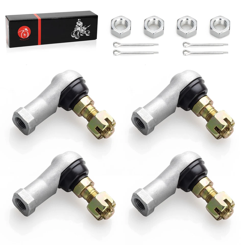 Kit de extremo de barra de amarre derecha izquierda para Yamaha Grizzly 350 400 450 Big Bear 400 Bruin 350 Foto 3 de 4