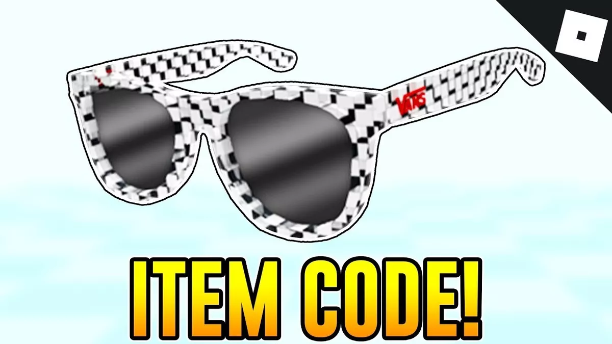 Roblox Vans Checkerboard black white Sunglasses glasses Code eBay