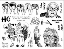 Unmounted Rubber Stamp Plate, Unmounted/Uncut Pink Rubber Stamps