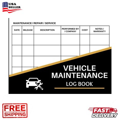 Car Maintenance Log Book: Vehicle Maintenance Log Book - Repair and Service