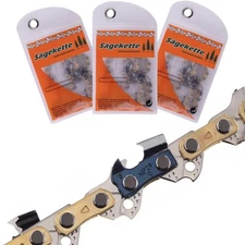 3 saw chains full chisel 25cm 40TG 3/8 1.1mm for Dolmar Maktita Husqvarna Einhell