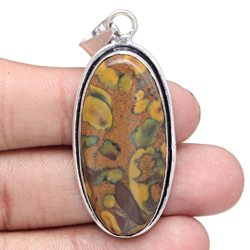 Pendant Azuboo Lite Gemstone Mother'Day Gift Silver Jewelry 2.25"
