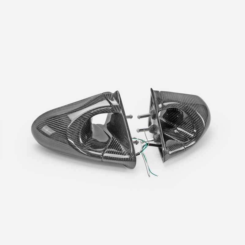 For JZZ30 SC300 Soarer Carbon Fiber Aero Mirror With FRP Base