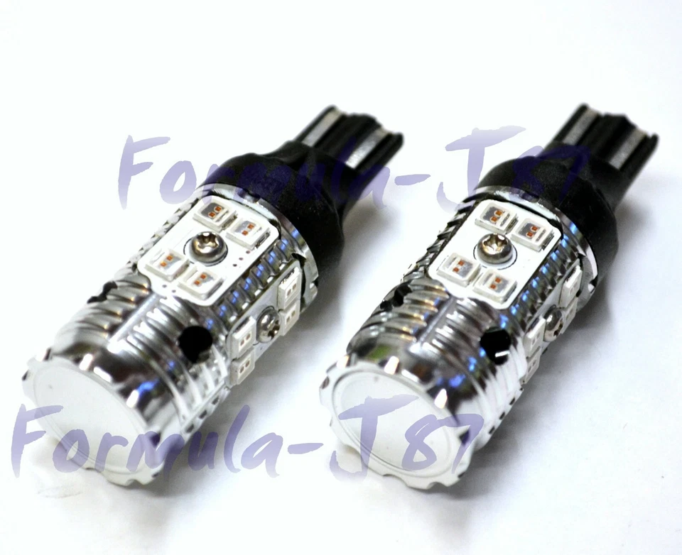 LED Light Canbus Error Free 921 Red Two Bulbs High Mount Stop 3rd Brake Upgrade - Image 3 of 4