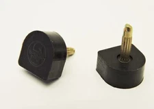 24 (12 pair)  13 mm  High Heel Tips Supertap Dowel Lifts Black Stiletto Replace