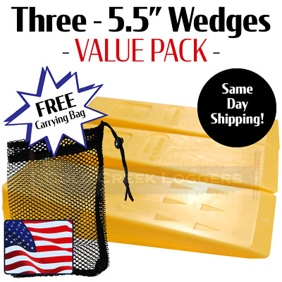 3-5.5 ''  USA HARD logging Felling Bucking Tree Forestry Falling Spiked Wedges Y