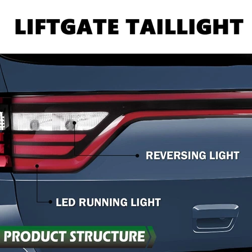 68453659AA Tail Light For Dodge Durango 2014-2022 Liftgate Lamp w/ Camera Hole - Picture 18 of 24