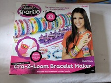 Image of Cra-Z-Art Shimmer ‘n Sparkle Cra-Z-Loom Bracelet Maker – 600 Bands – 24 Designs 