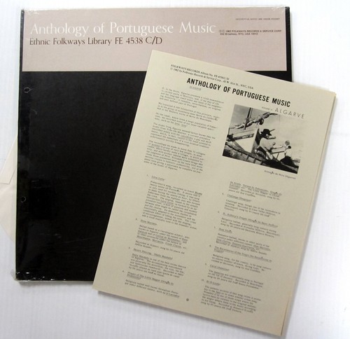 Anthology Of Portuguese Music Volume 2 Algarve LP Folkways Near-MINT - Picture 2 of 3
