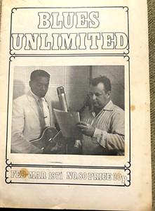 BLUES UNLIMITED MAGAZINE - FEBRUARY 1971 - LONESOME SUNDOWN COVER FREE SHIPPING