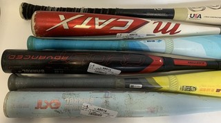 Lot of 6 used baseball bats