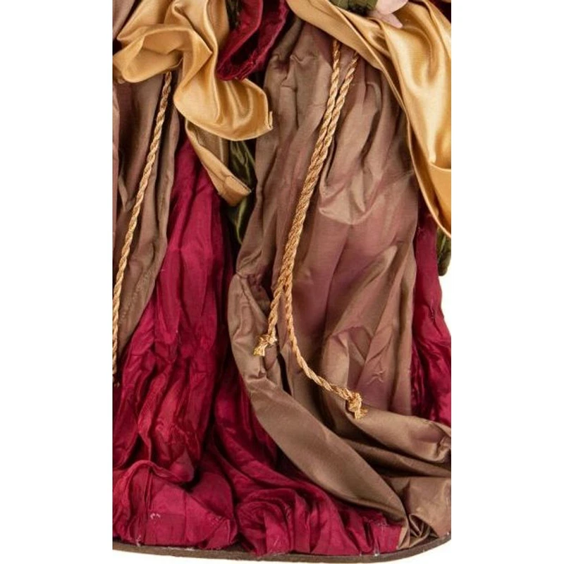 Natività Sacra Famiglia BRANDANI Burgundy Presepe Resina 47 cm Statua Natale, fotografia 8 di 9