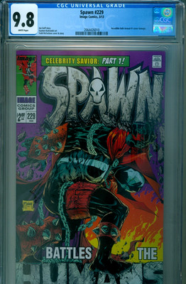 SPAWN #229 FIRST PRINT CGC 9.8 WP CLASSIC TODD McFARLANE HULK ANNUAL #1 STERANKO