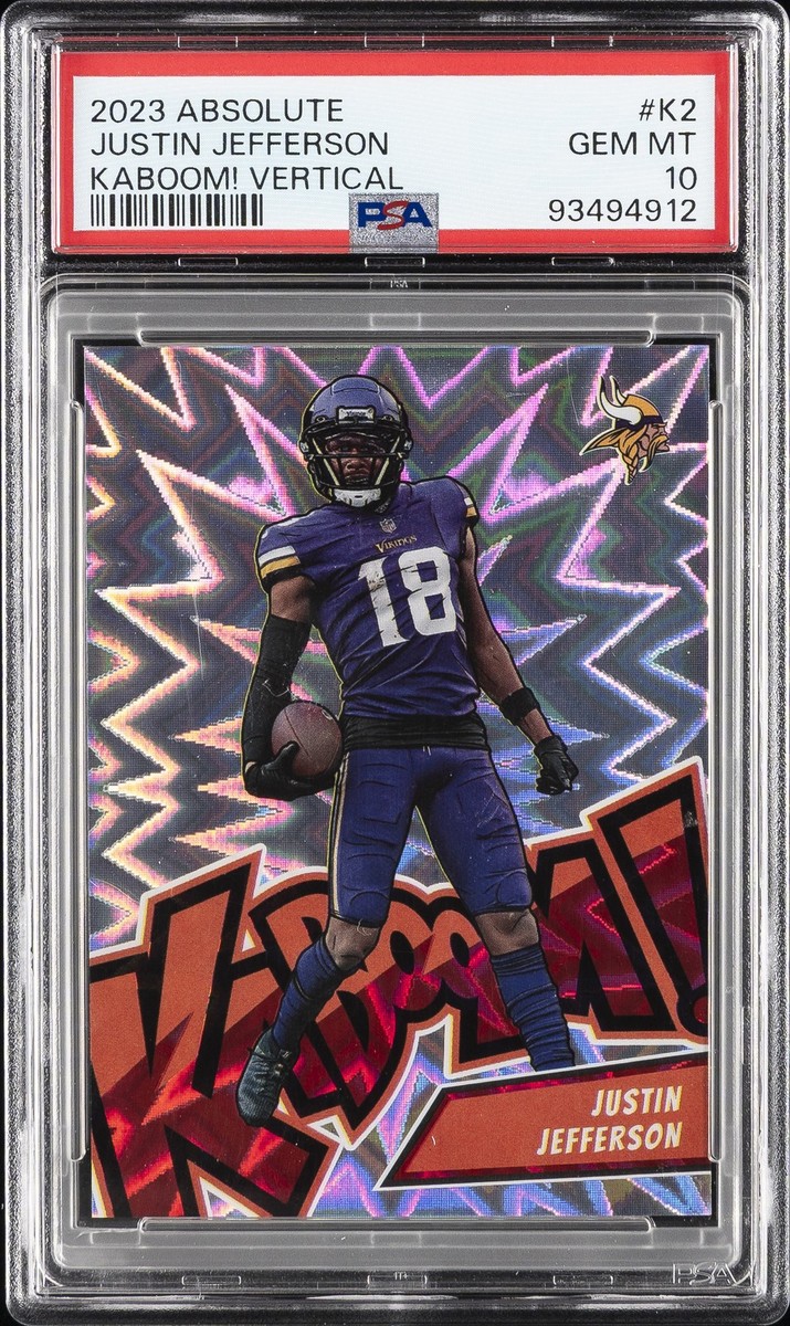 2023 PANINI ABSOLUTE KABOOM! VERTICAL #K2 JUSTIN JEFFERSON PSA 10