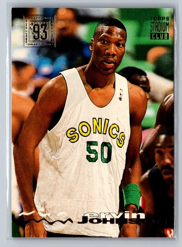 1993 Topps Stadium Club Basketball Ervin Johnson #36