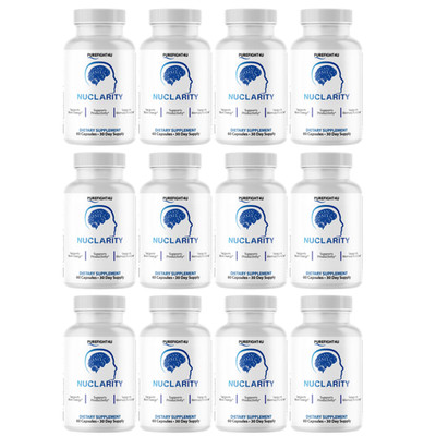 Nuclarity Brain Support Formula for Cognitive Health Supplement -  12 Bottles