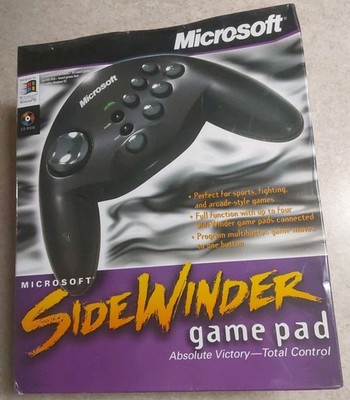 Microsoft Sidewinder Game Pad 90855 New Sealed Vtg Video Game Controller NIB