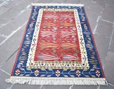 Turkish Oushak Rug 47'' x 70'' Wheat Pattern Super Fine Weaving Wool Oushak Rug