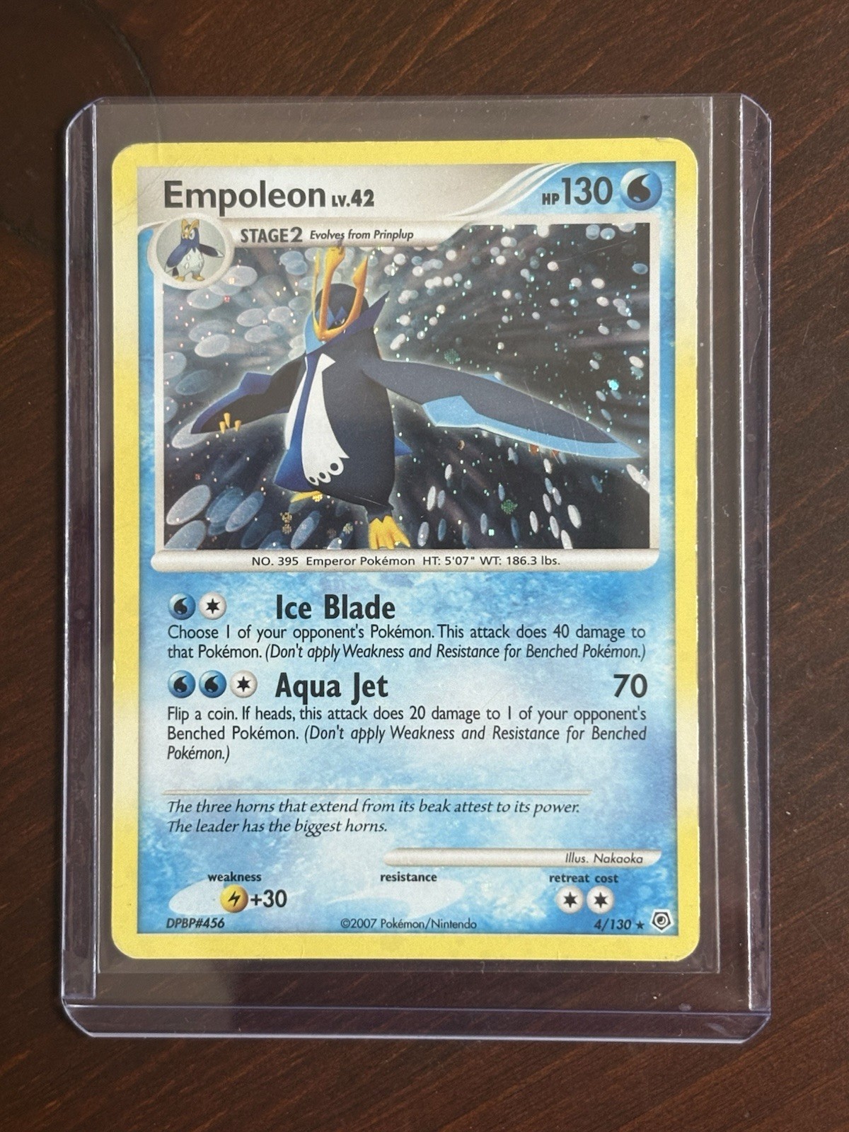 Pokemon: Empoleon #4/130 Holo Rare Diamond & Pearl 2007 - LP 