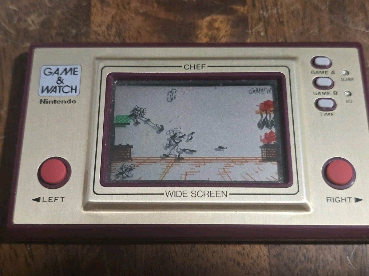 NINTENDO GAME & WATCH Chef Wide Screen FP-24 1981 Japan | eBay
