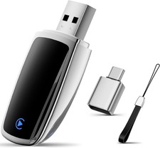 Wireless CarPlay Adapter for Apple iPhone Multi-User Connection Silver  