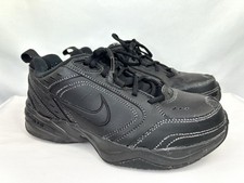 Nike Air Monarch IV Triple Black Walking Shoes Men's Size 7.5 4E 416355-001