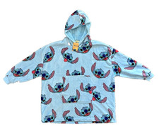 New Disney Lilo and Stitch Hoodie Wearable Blanket Soft Fleece Oversized