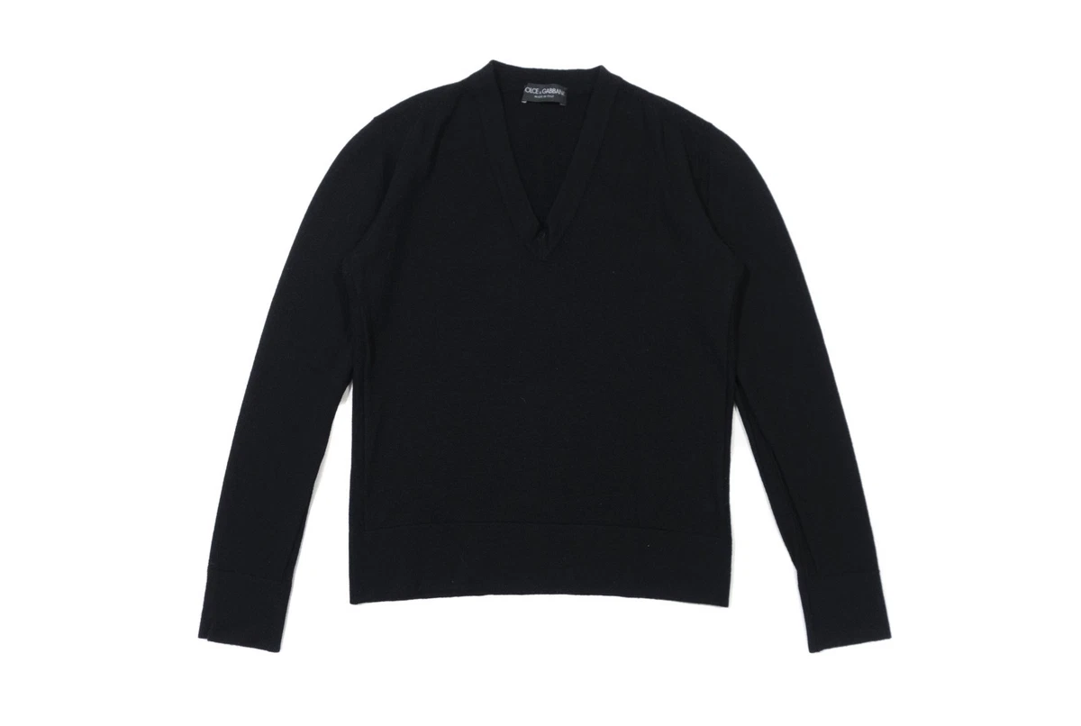 Dolce&Gabbana Black Wool Sweaters for Men for sale - eBay
