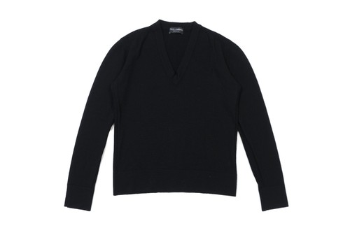 Dolce & Gabbana, Dolce & Gabbana 00s Wool V-Neck Sweater Vintage Made in Italy