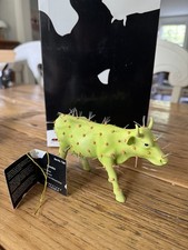 CowParade Map Cow #9162 Ceramic Figurine