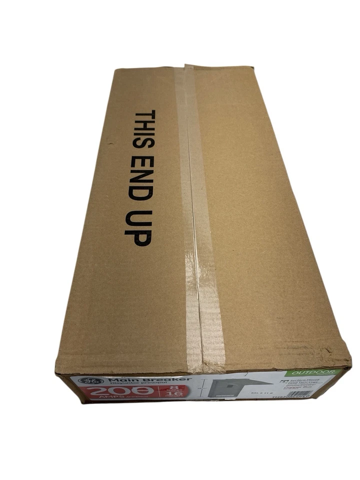 Panel de disyuntor principal exterior GE 8 espacios 16 circuitos 200A TM820RCUFLP nuevo Foto 4 de 4
