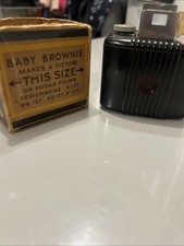 Vintage Kodak Baby Brownie Bakelite Box Camera With Original Box 127 Film Art