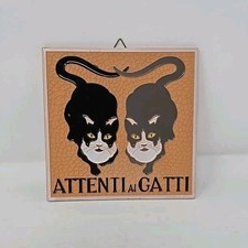 Creazioni Luciano BEWARE of CATS Black/Grey C...