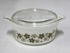 Pyrex Vintage Spring Blossom 472 Casserole Dish and Lid 470-C Round 1.5 Pint