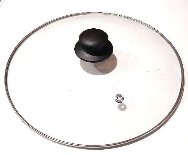 Used, Unbranded, 10½-inch, Tempered-glass Lid for Frying Pan or Pot