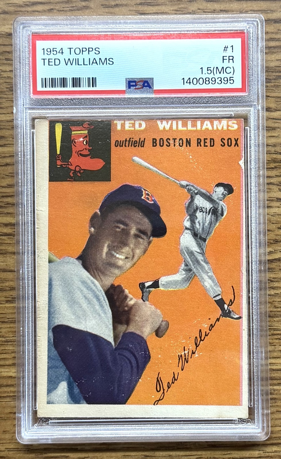 1954 Topps #1 Ted Williams PSA Just Graded HOF Boston Red Sox No Major Creases