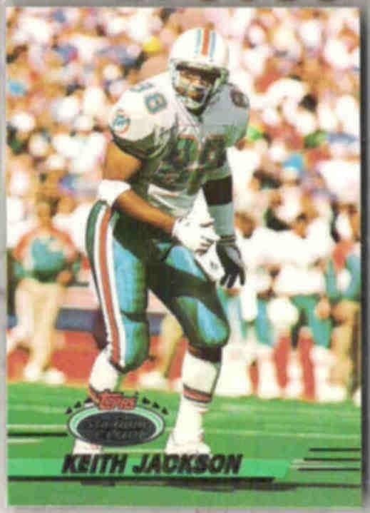 KEITH JACKSON 1993 Stadium Club #186. DOLPHINS