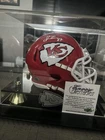 Travis Kelce Autographed Mini Football Helmet w/ Envoy Collectables COA