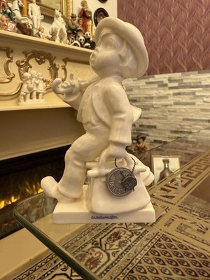 Hummel Figur Wanderer Hum 7/0 Arbeitsmuster mit Plombe