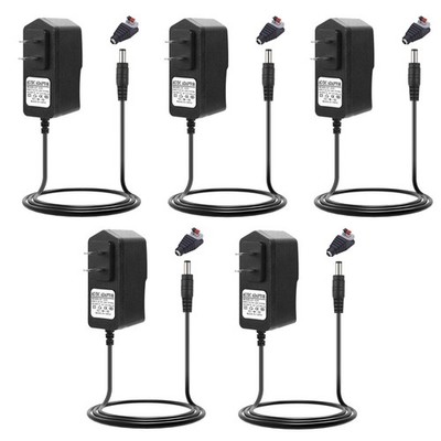1-5Pack Switch Power Supply Transformer AC To DC 12V 1A Adapter For LED Strip US