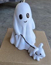 Display Statue Ghost Walking Dog Indoor Figurine Halloween NEW 31D 
