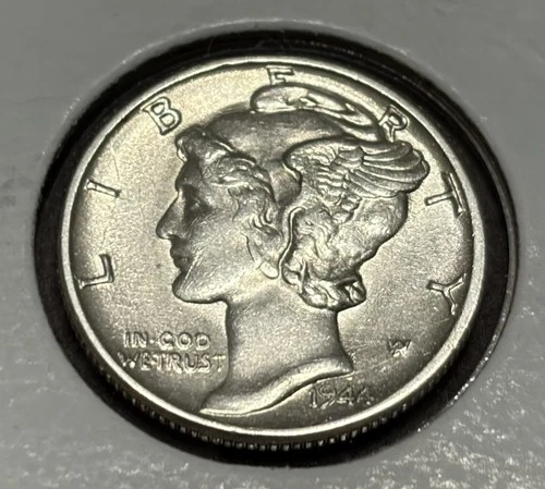 1944-P  Mercury Dime - BU Uncirculated - 90% Silver A