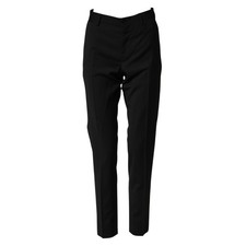 DOLCE & GABBANA Pants Black Wool Formal Dress Men Trouser IT44/W30/XS RRP 720usd