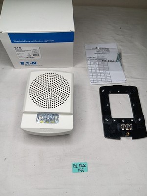 EATON ELFHSW Eluxa Low Frequency Sounder/Strobe (Wall Mount)