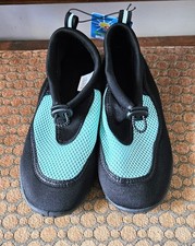 Kids Aqua Water Shoes Anti-Slip Blue Black By Bring Sun Summer Beach Pool M 2-3