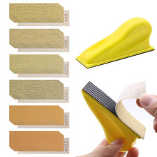 Micro Sander Kit 3.5 X 1 Detail Hand Sander For Crafting Sandpaper Assortmen