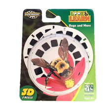 View Master Look Learn Bugs And More 3D 3 Reels 2007 Fisher Price Brand New