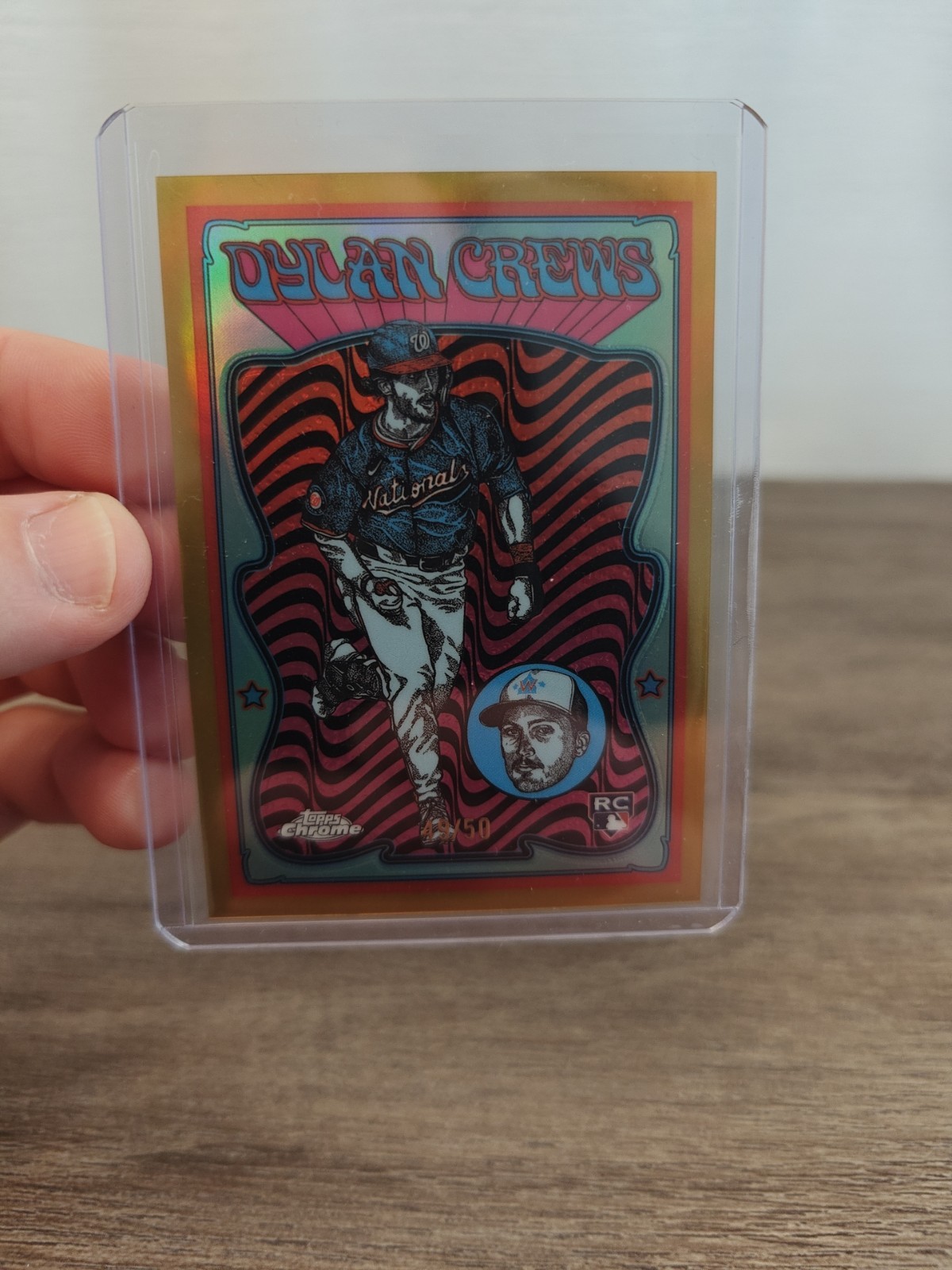 2025 Topps Chrome Ultra Violet All-Stars Dylan Crews /50 Gold Refractor RC 1:686