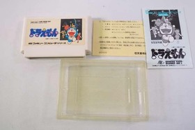 Hudson Doraemon Famicom Game with Box & Manual Damaged Used
