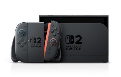 Nintendo Switch 2 Console Red Blue Joy Con 2 Hybrid Gaming System Good